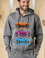 Felpa zip cappuccio 0135 3 2023