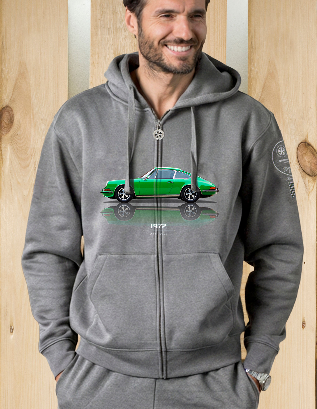 Felpa zip cappuccio 2.4s