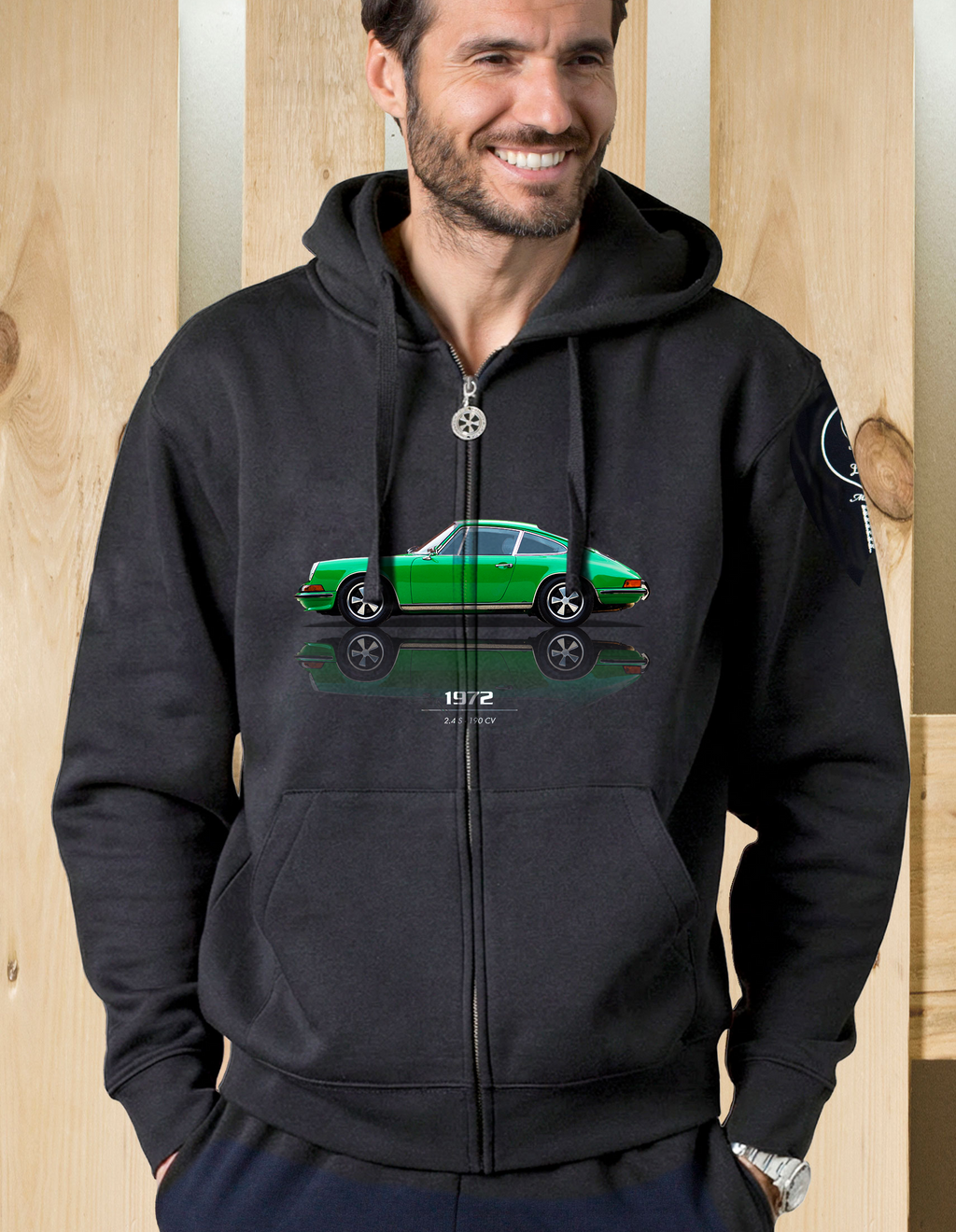 Felpa zip cappuccio 2.4s