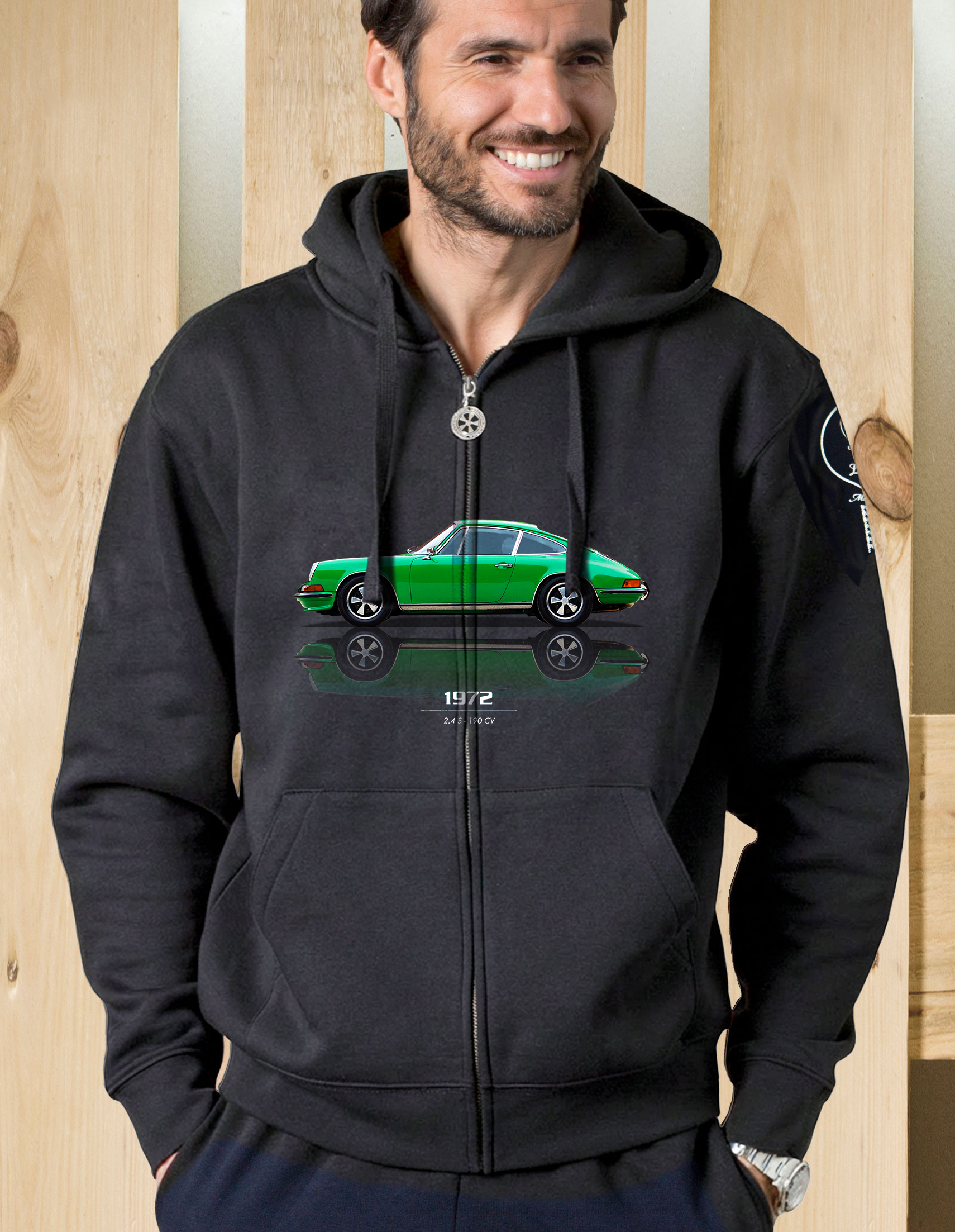 Felpa zip cappuccio 2.4s