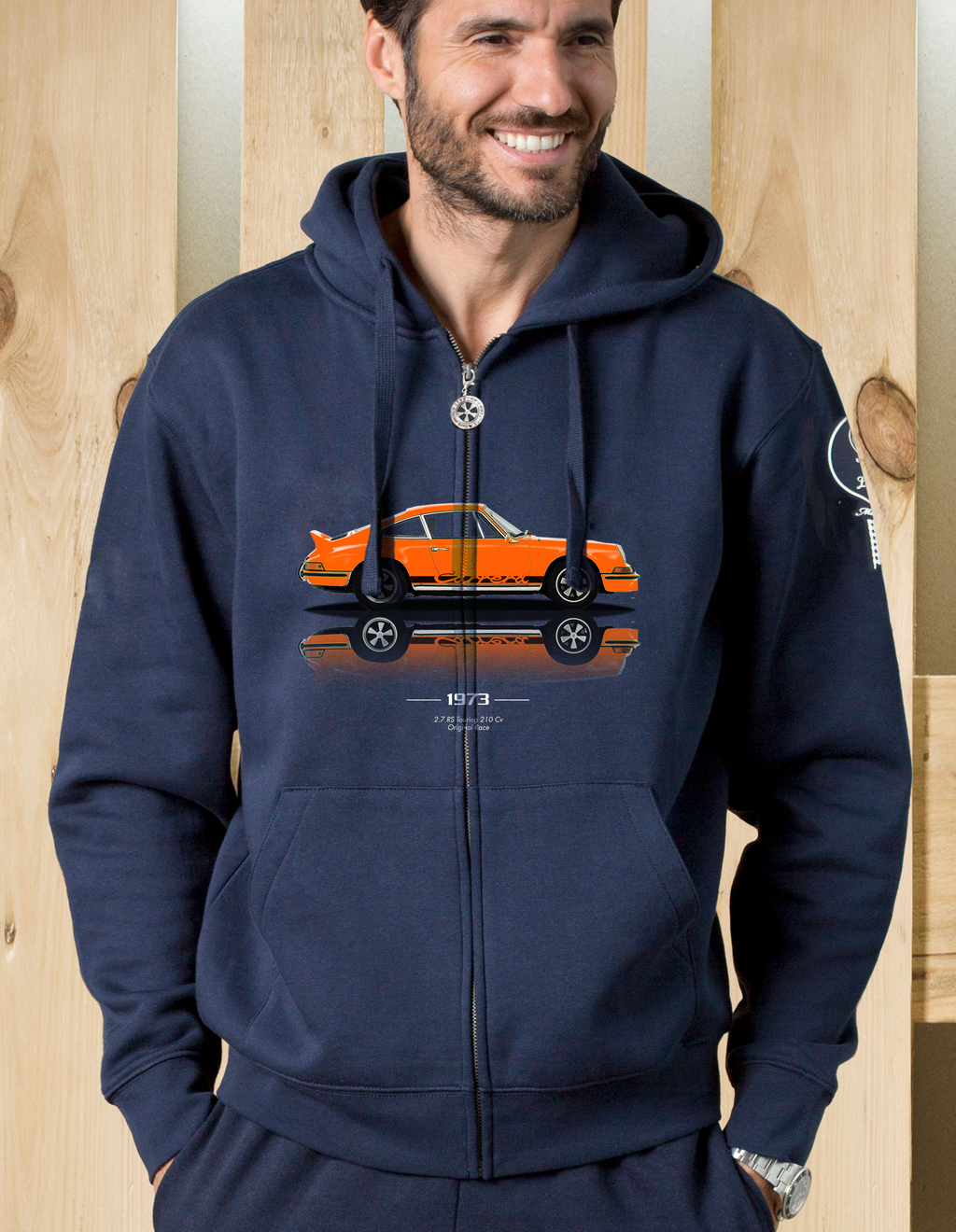 Felpa zip cappuccio 2.7 RS Touring Arancio