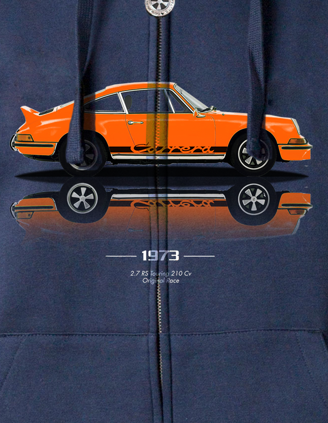 Felpa zip cappuccio 2.7 RS Touring Arancio