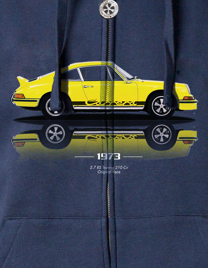 Felpa zip cappuccio 2.7 RS Touring Gialla