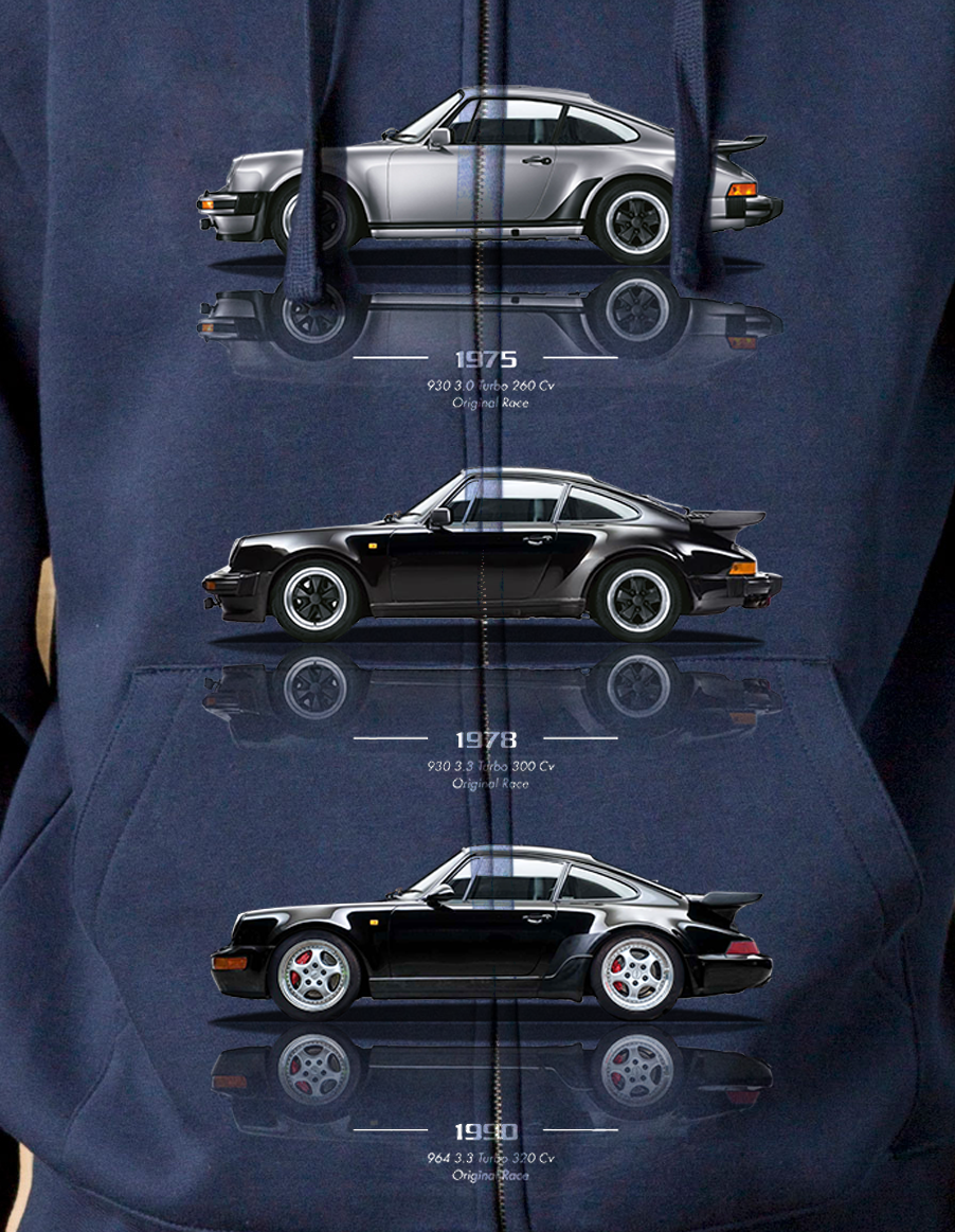 Felpa zip cappuccio 3.0 3.3 Turbo