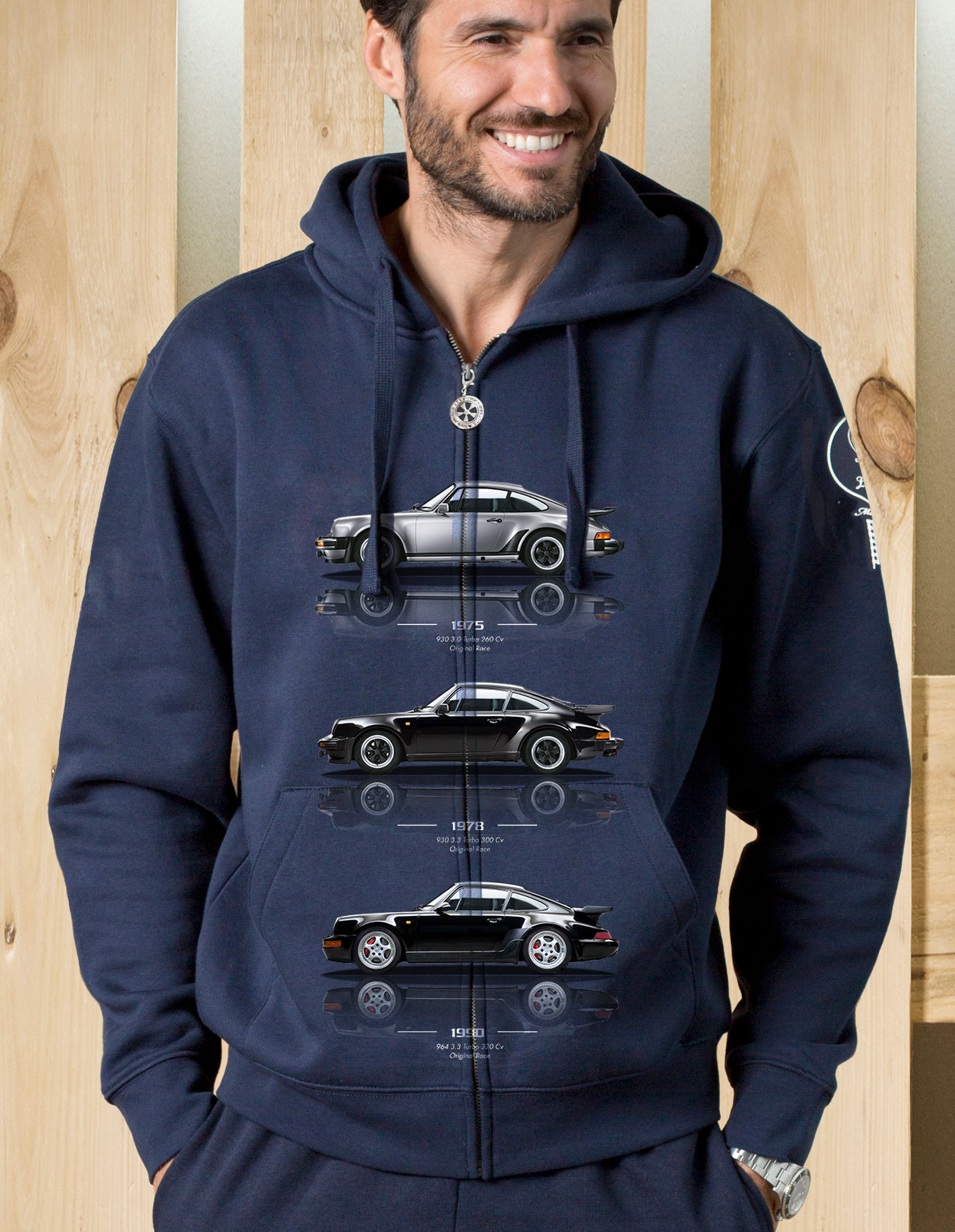 Felpa zip cappuccio 3.0 3.3 Turbo