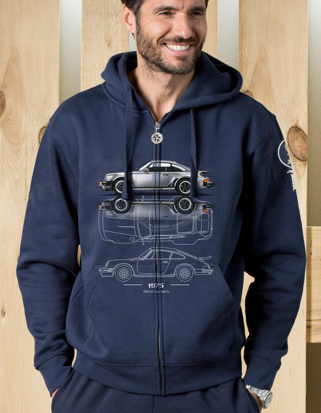 Felpa zip cappuccio 3.0 Turbo