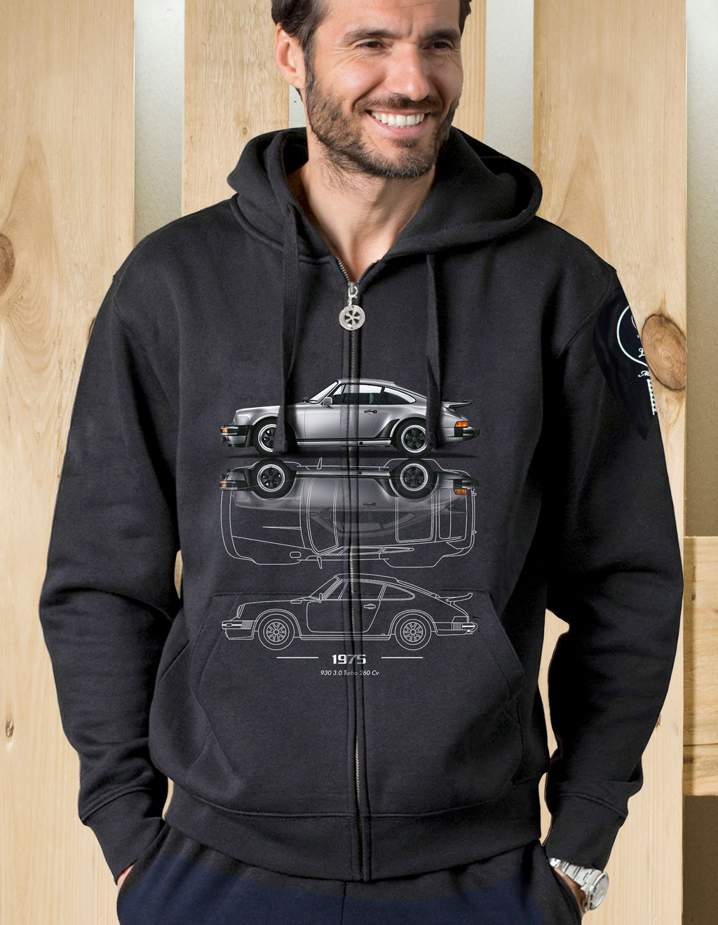 Felpa zip cappuccio 3.0 Turbo