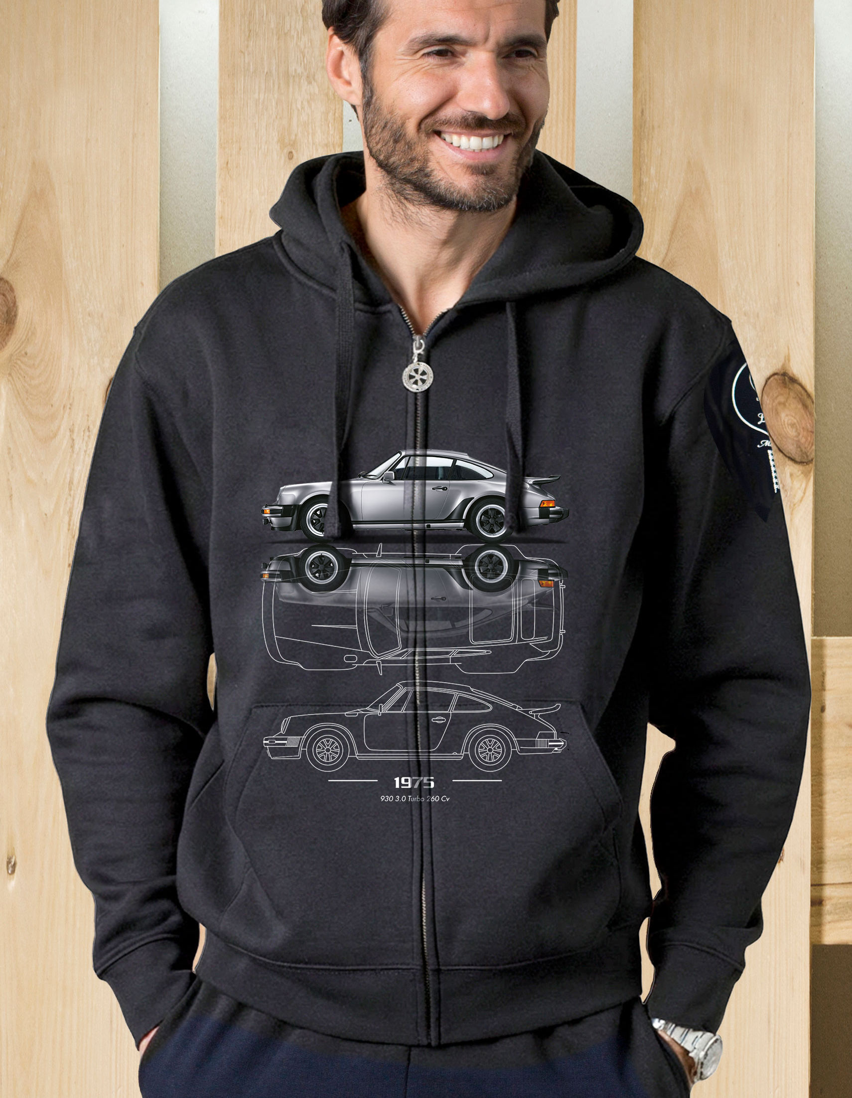 Felpa zip cappuccio 3.0 Turbo