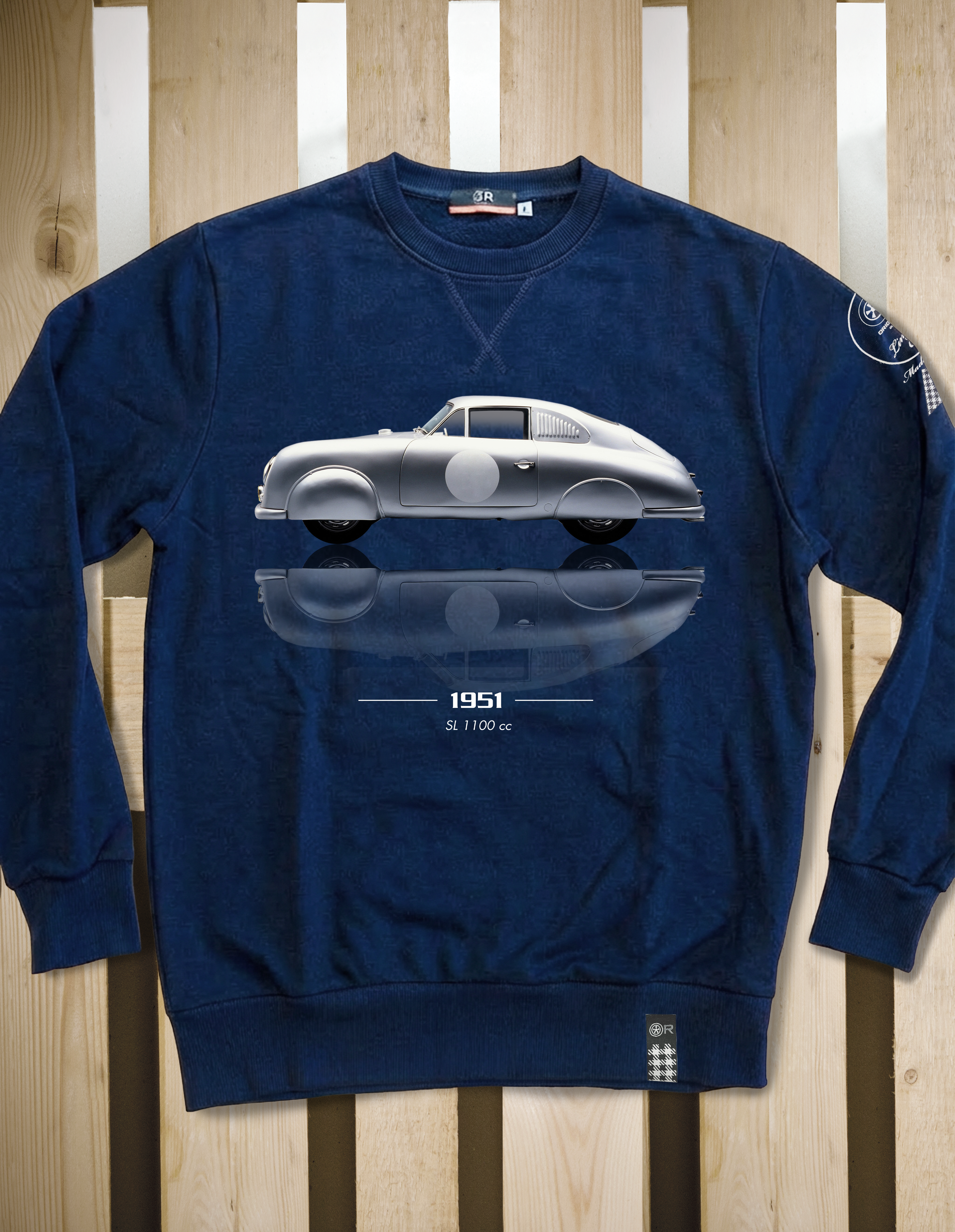 Felpa girocollo 356 SL 1100 Fianco