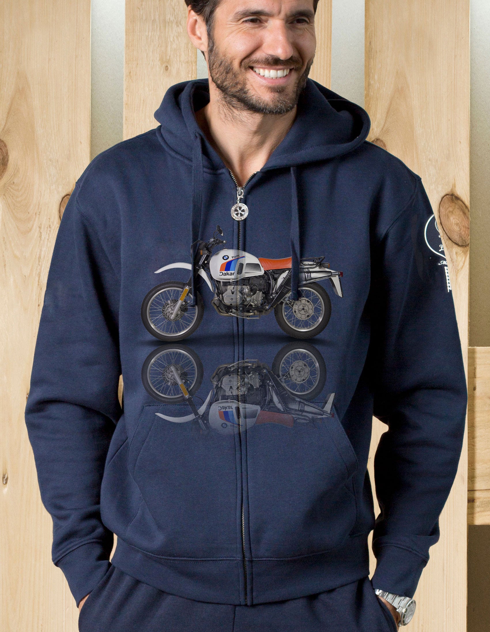 Felpa zip cappuccio Rally R80 Gs Paris Dakar