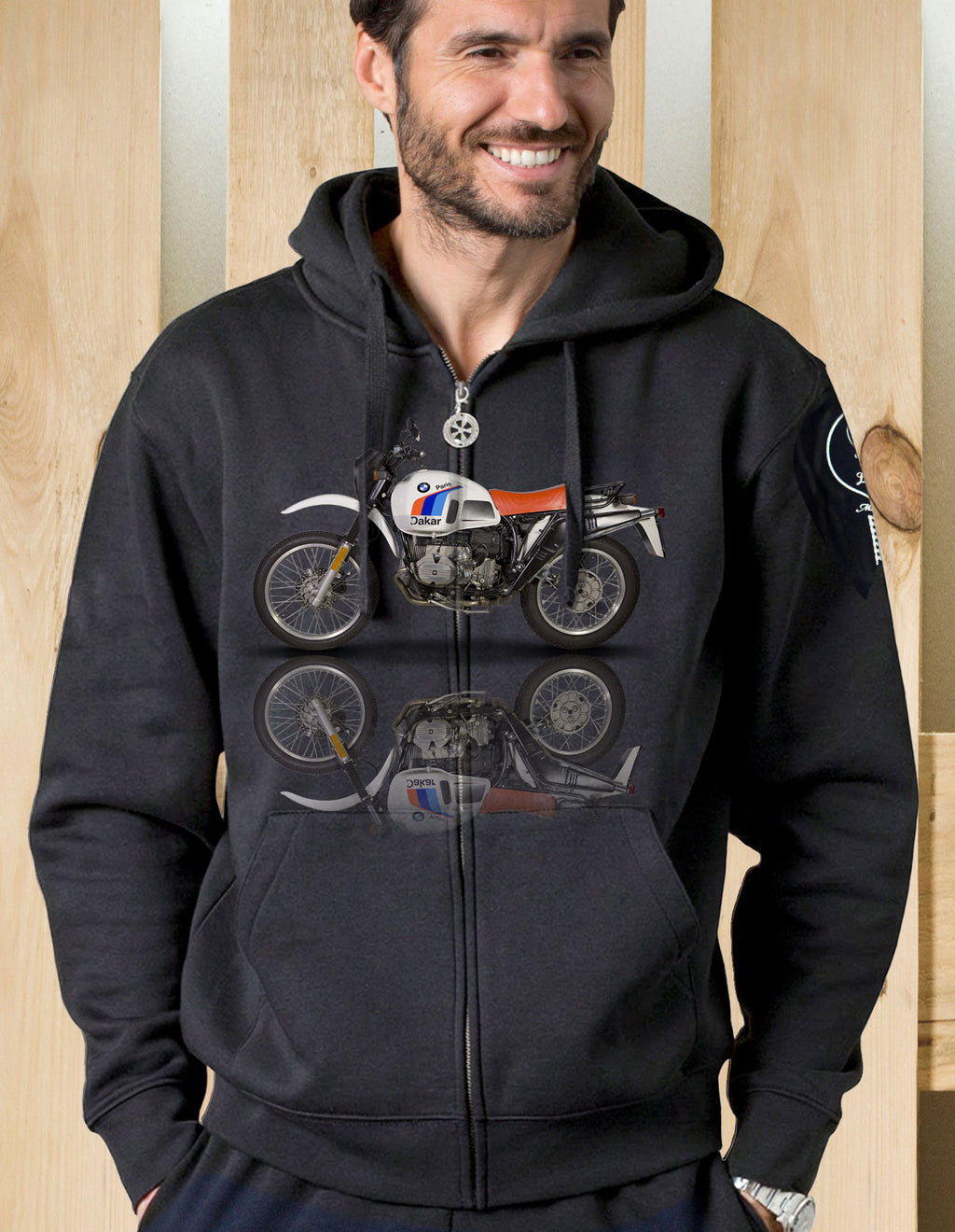 Felpa zip cappuccio Rally R80 Gs Paris Dakar