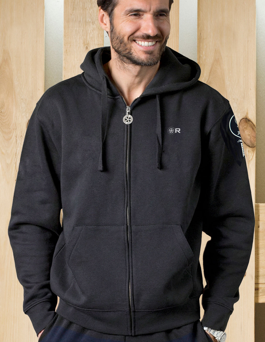 Felpa zip cappuccio 2.2 S Targa Texture