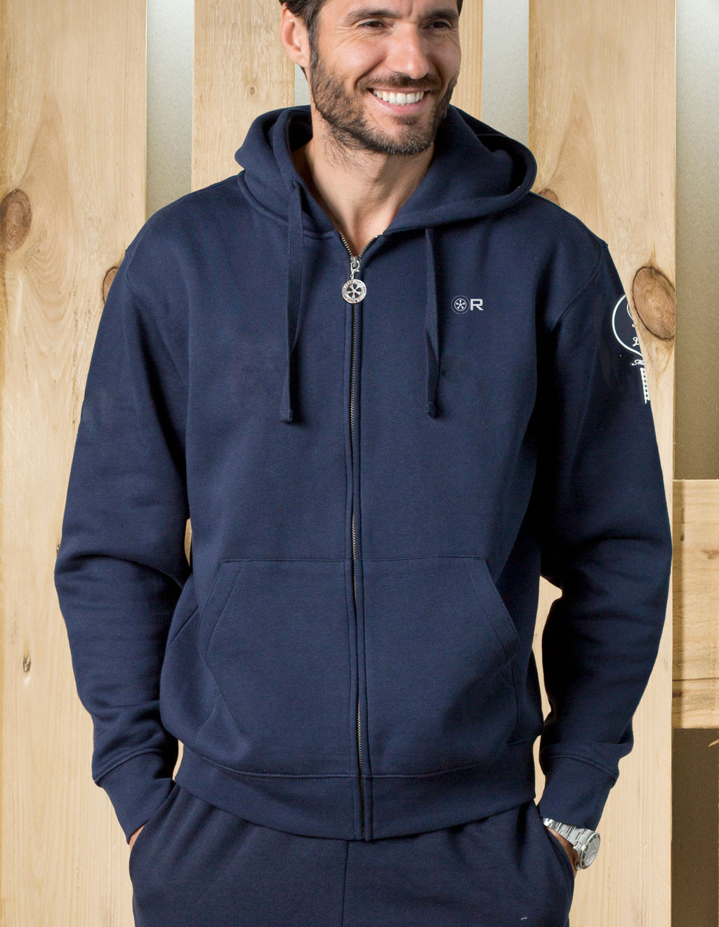 Felpa zip cappuccio 2.2 S Targa Texture