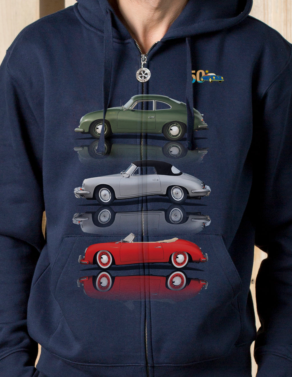 Felpa zip Registro italiano 356