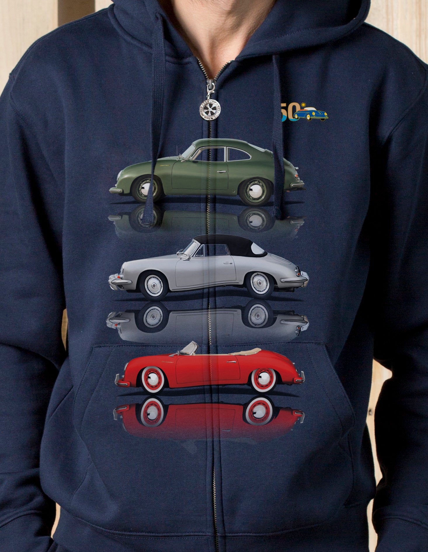 Felpa zip Registro italiano 356
