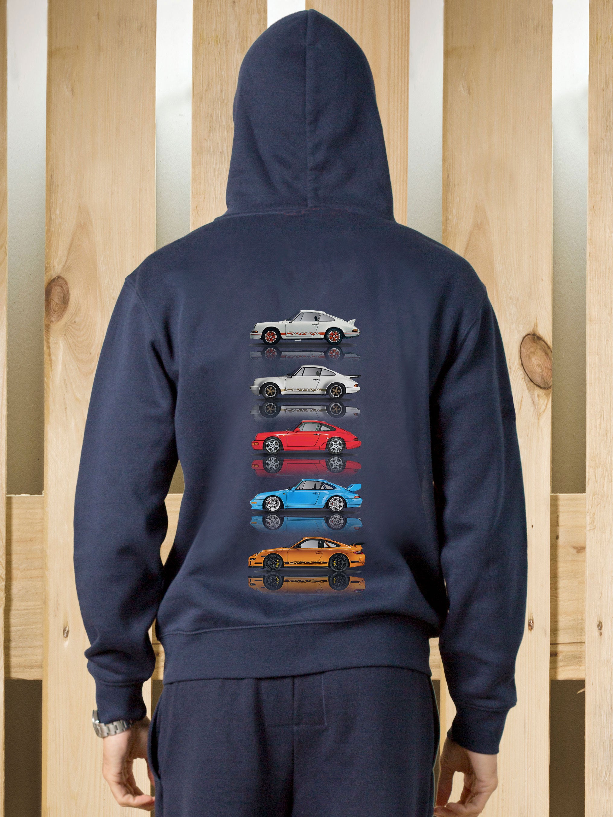 Felpa zip cappuccio 0135