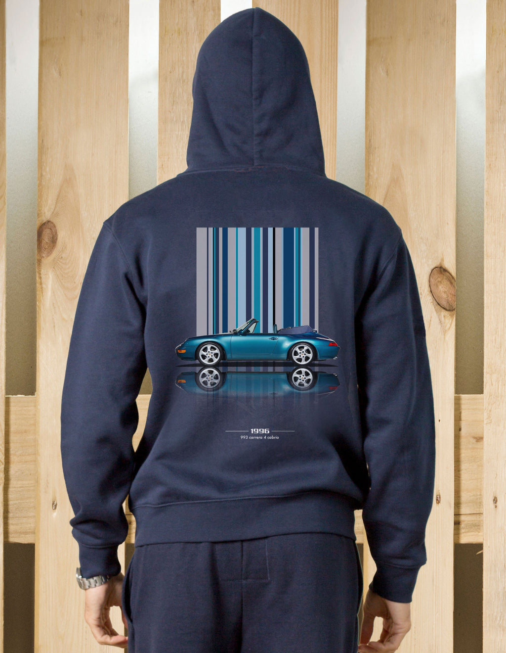 Felpa zip cappuccio 993 S4 Cabrio Texture