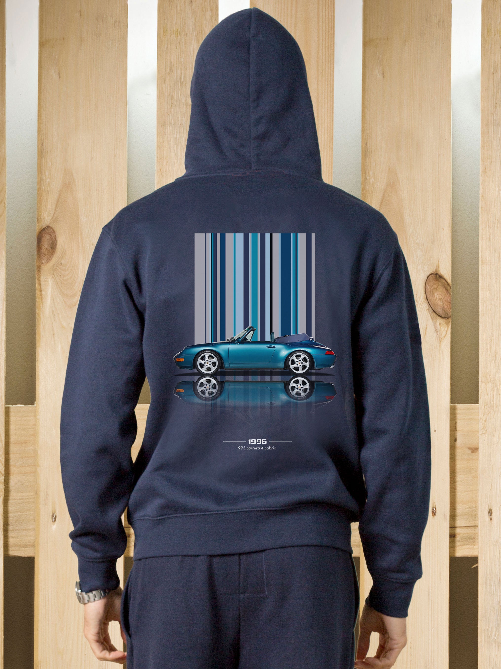 Felpa zip cappuccio 993 S4 Cabrio Texture