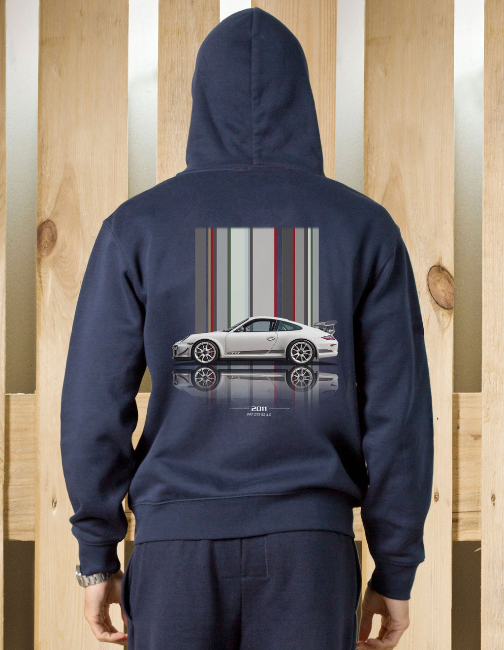 Felpa zip cappuccio 997 GT3 RS4 Texture