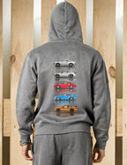 Felpa zip cappuccio 0135