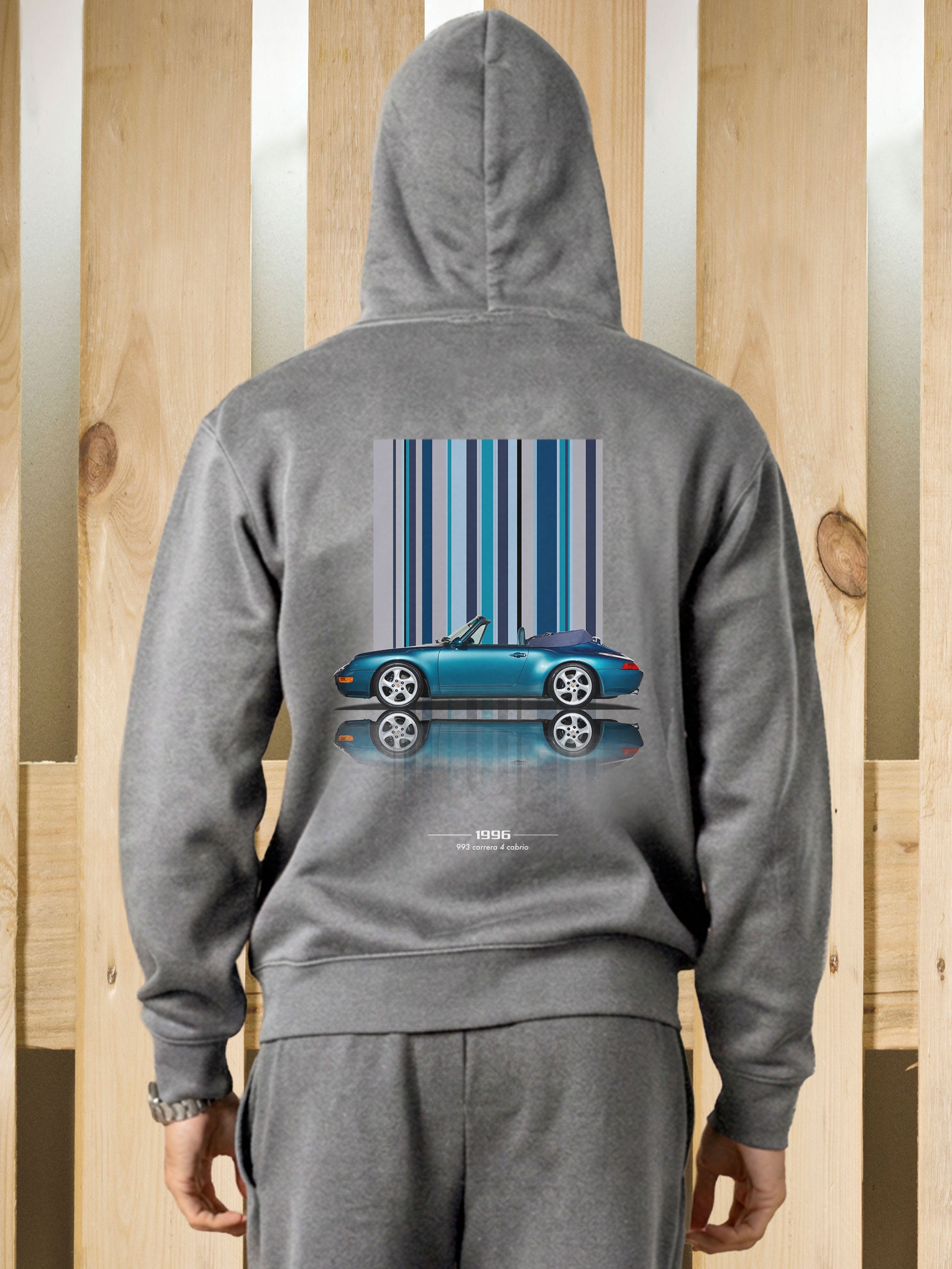 Felpa zip cappuccio 993 S4 Cabrio Texture