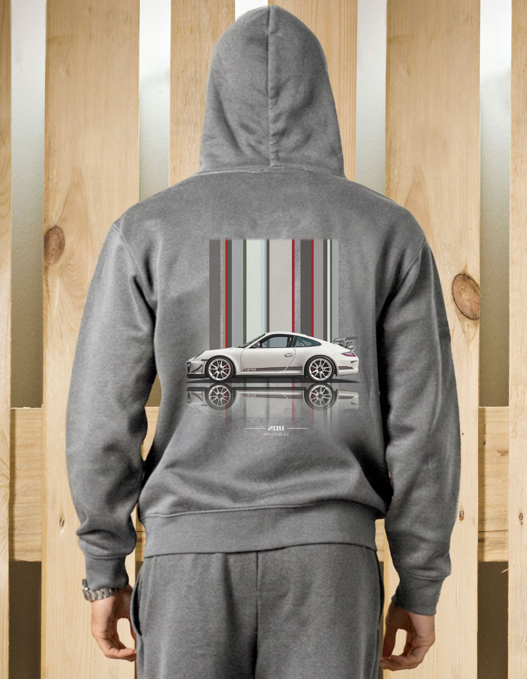 Felpa zip cappuccio 997 GT3 RS4 Texture