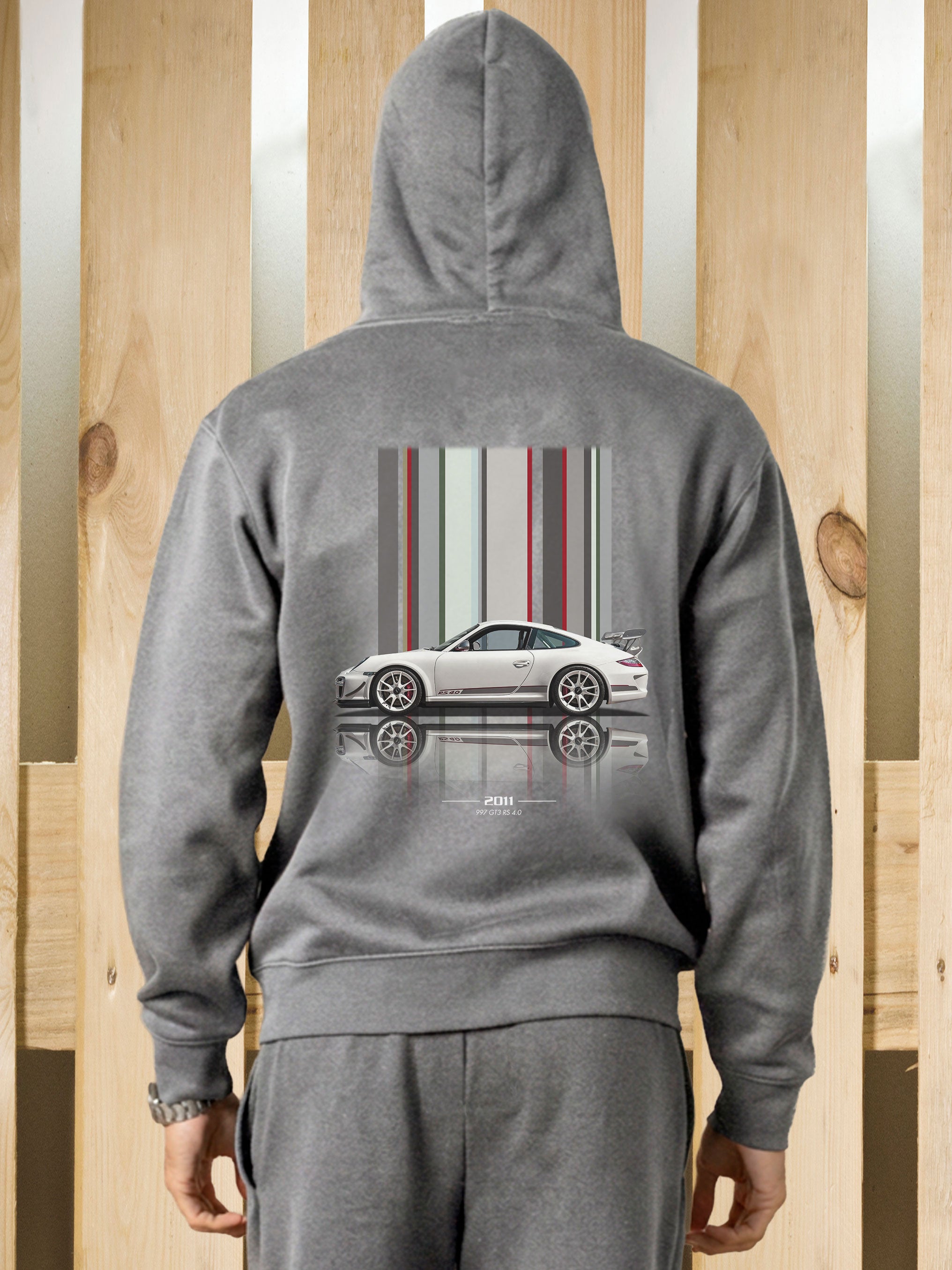 Felpa zip cappuccio 997 GT3 RS4 Texture