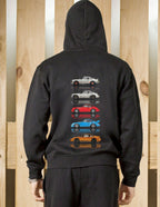 Felpa zip cappuccio 0135