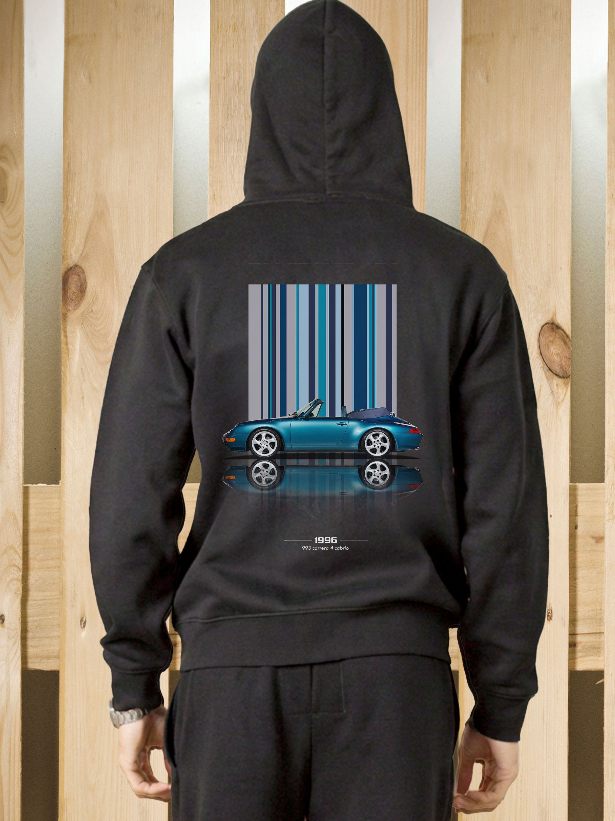 Felpa zip cappuccio 993 S4 Cabrio Texture