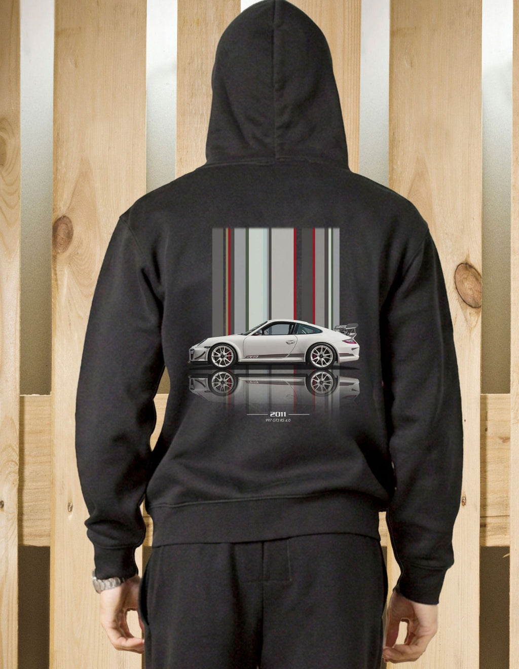 Felpa zip cappuccio 997 GT3 RS4 Texture