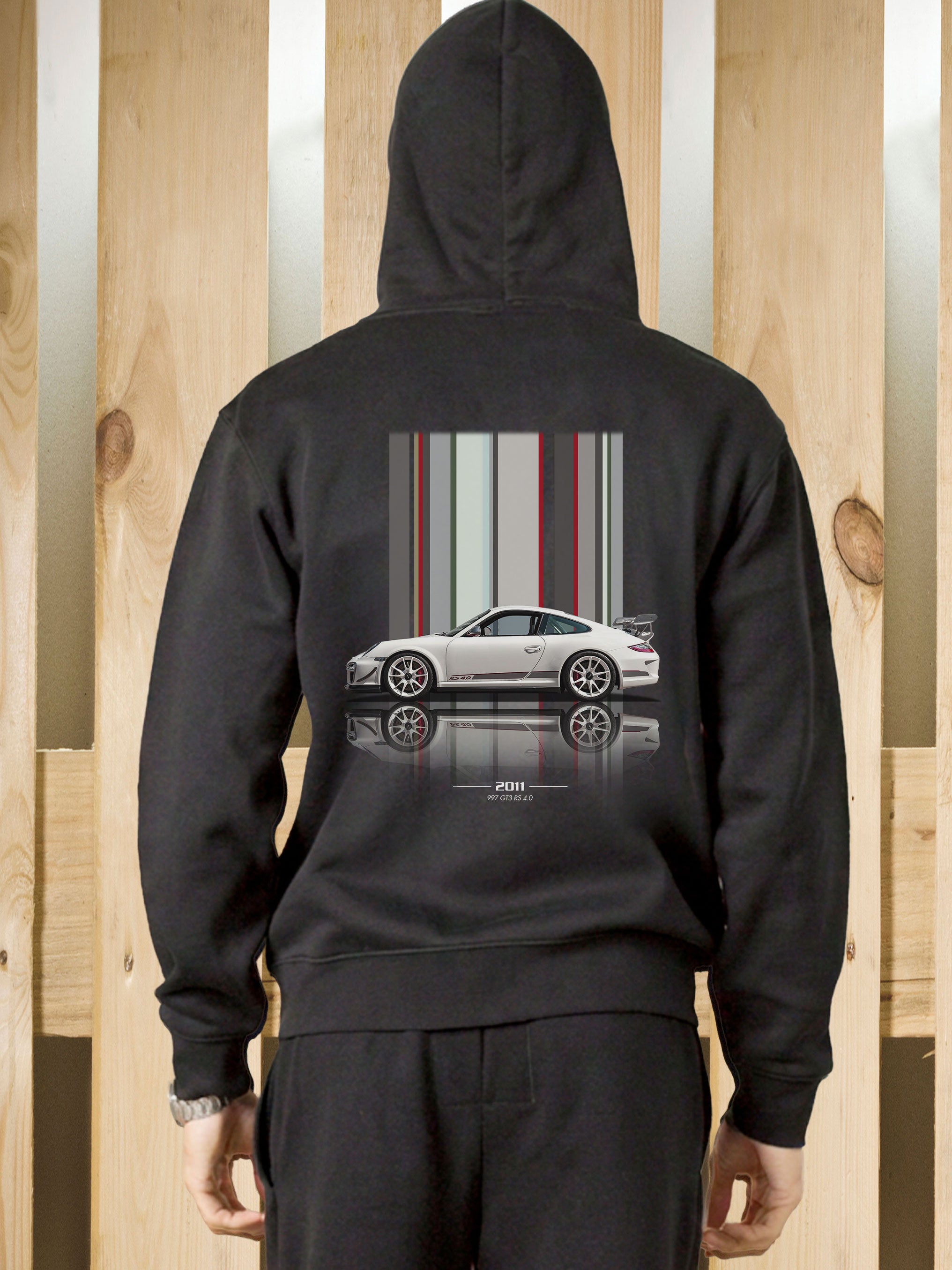 Felpa zip cappuccio 997 GT3 RS4 Texture