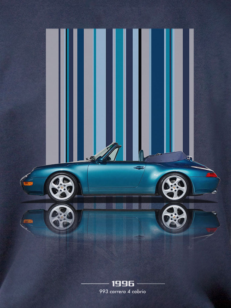 Felpa zip cappuccio 993 S4 Cabrio Texture