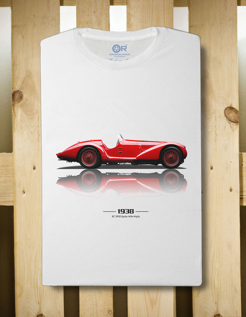 T-shirt manica corta Alfa 8C 2900 1938