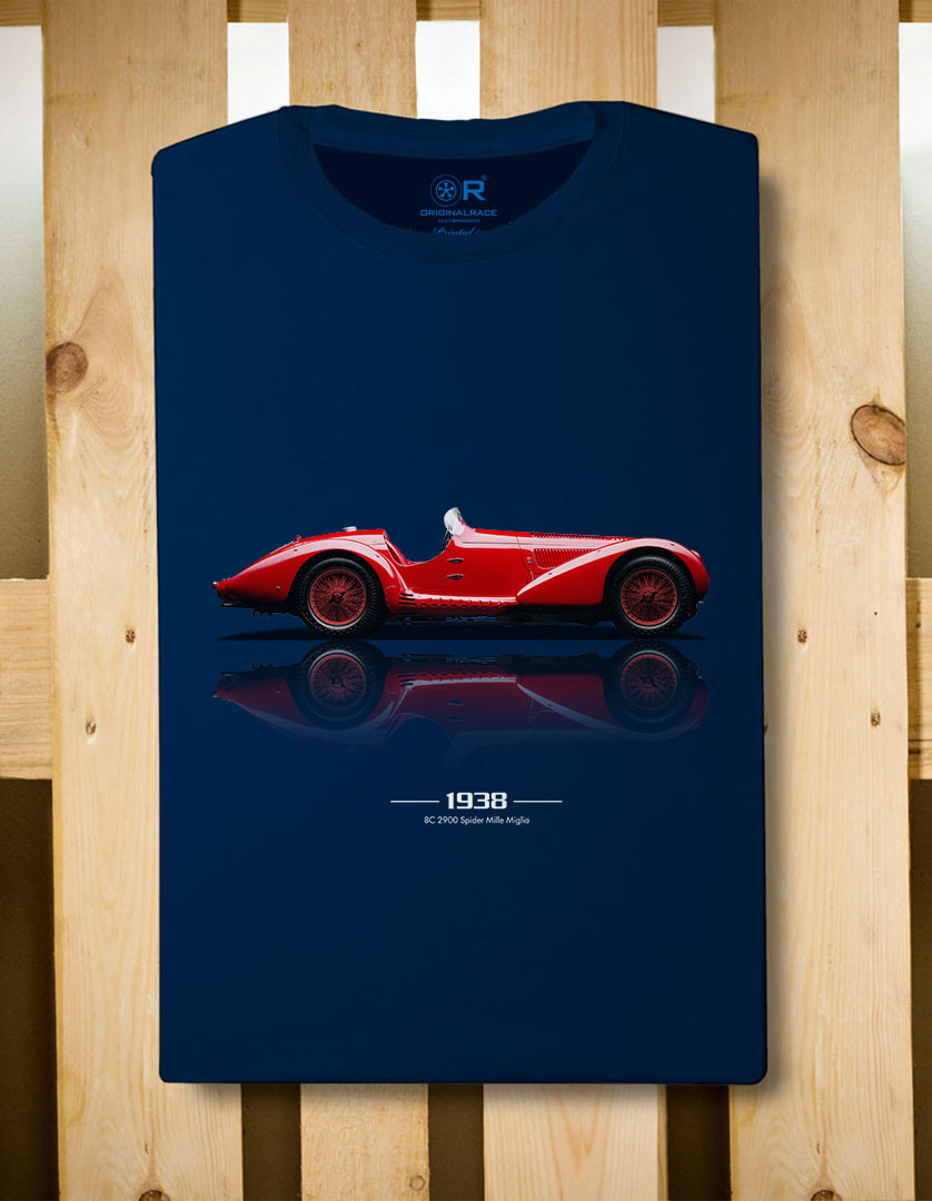 T-shirt manica corta Alfa 8C 2900 1938