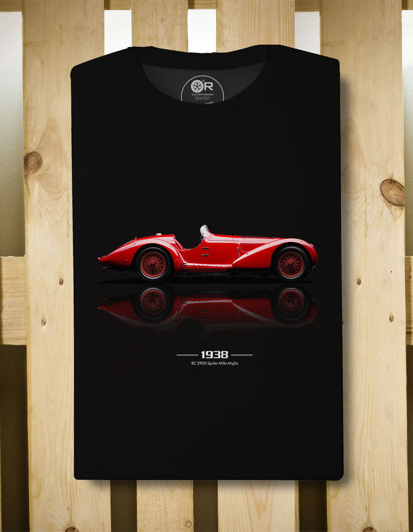 T-shirt manica corta Alfa 8C 2900 1938