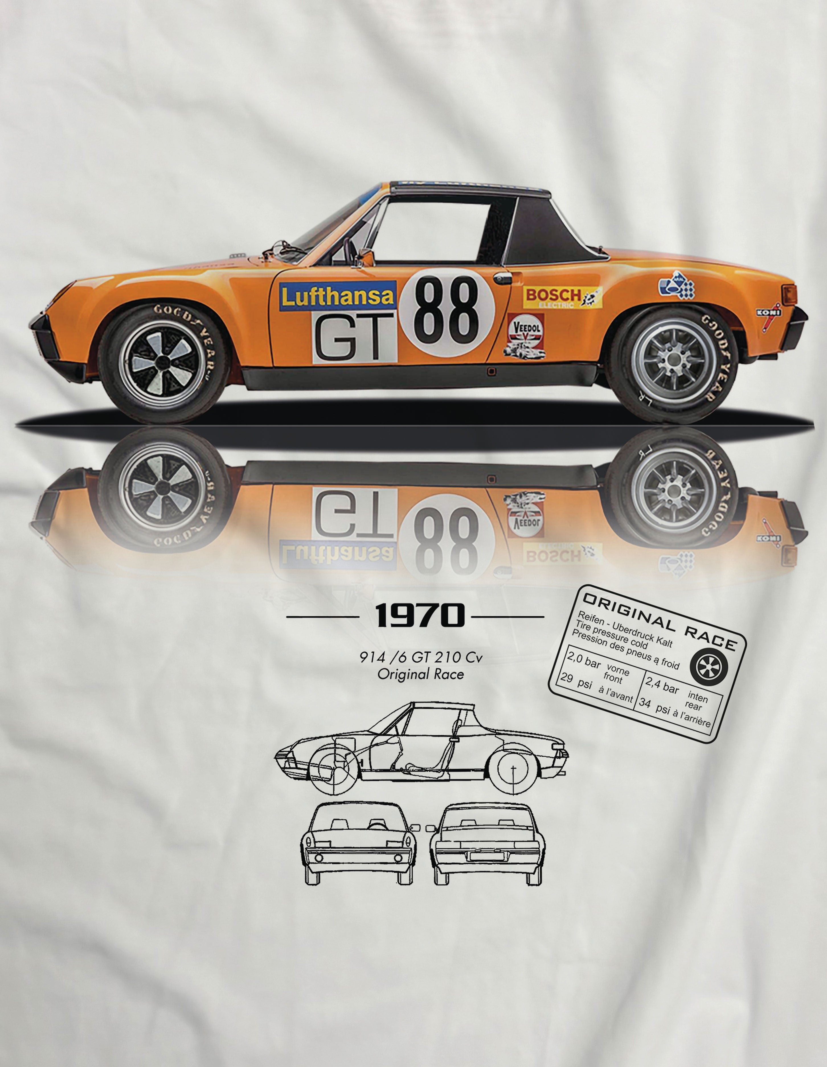 T-shirt manica corta 914 GT/6 OR