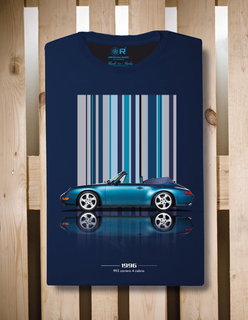 T-shirt manica corta 993 S4 Cabrio Texture