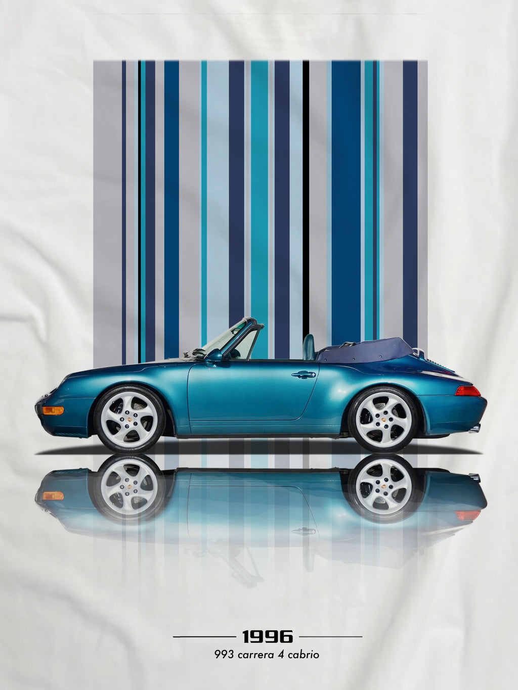 T-shirt manica corta 993 S4 Cabrio Texture