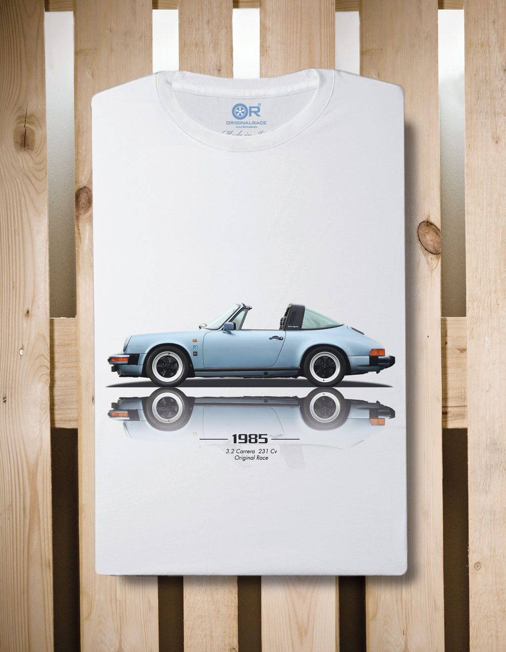 T-shirt manica corta 3.2 Targa Azzurro