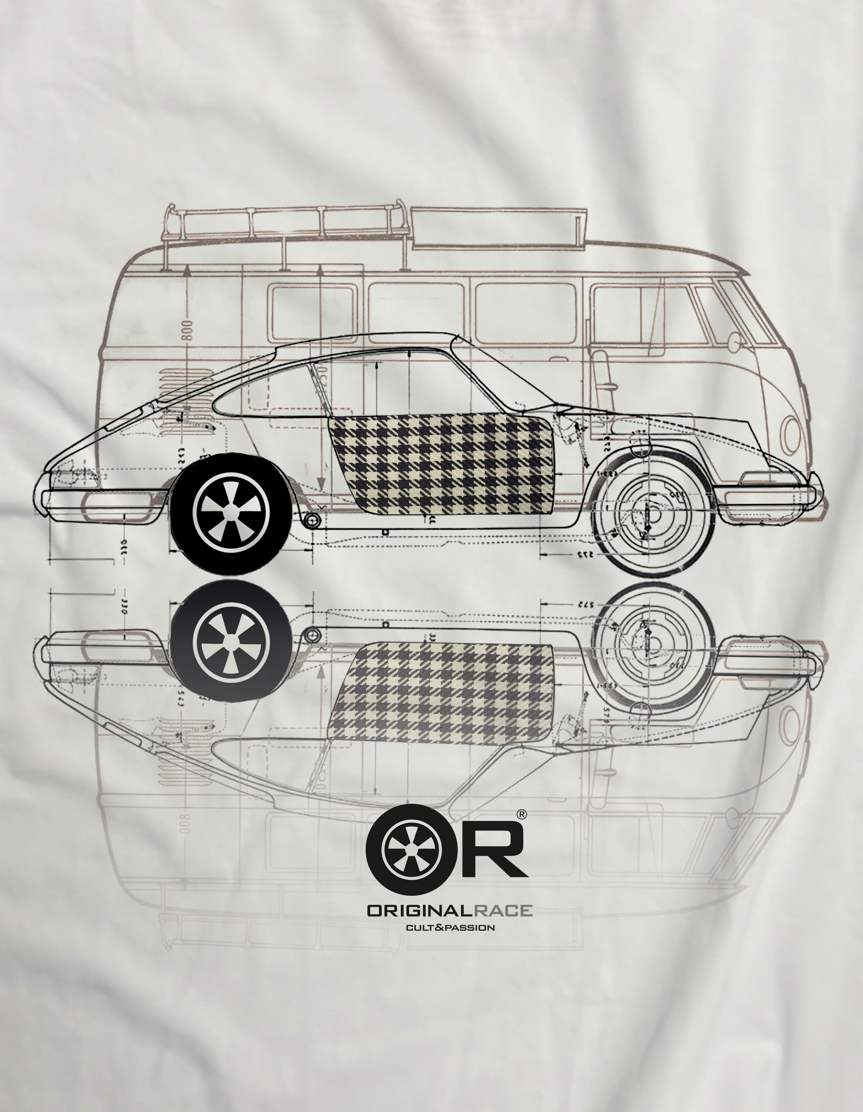 T-shirt manica corta VW T1 2.0S Pepita