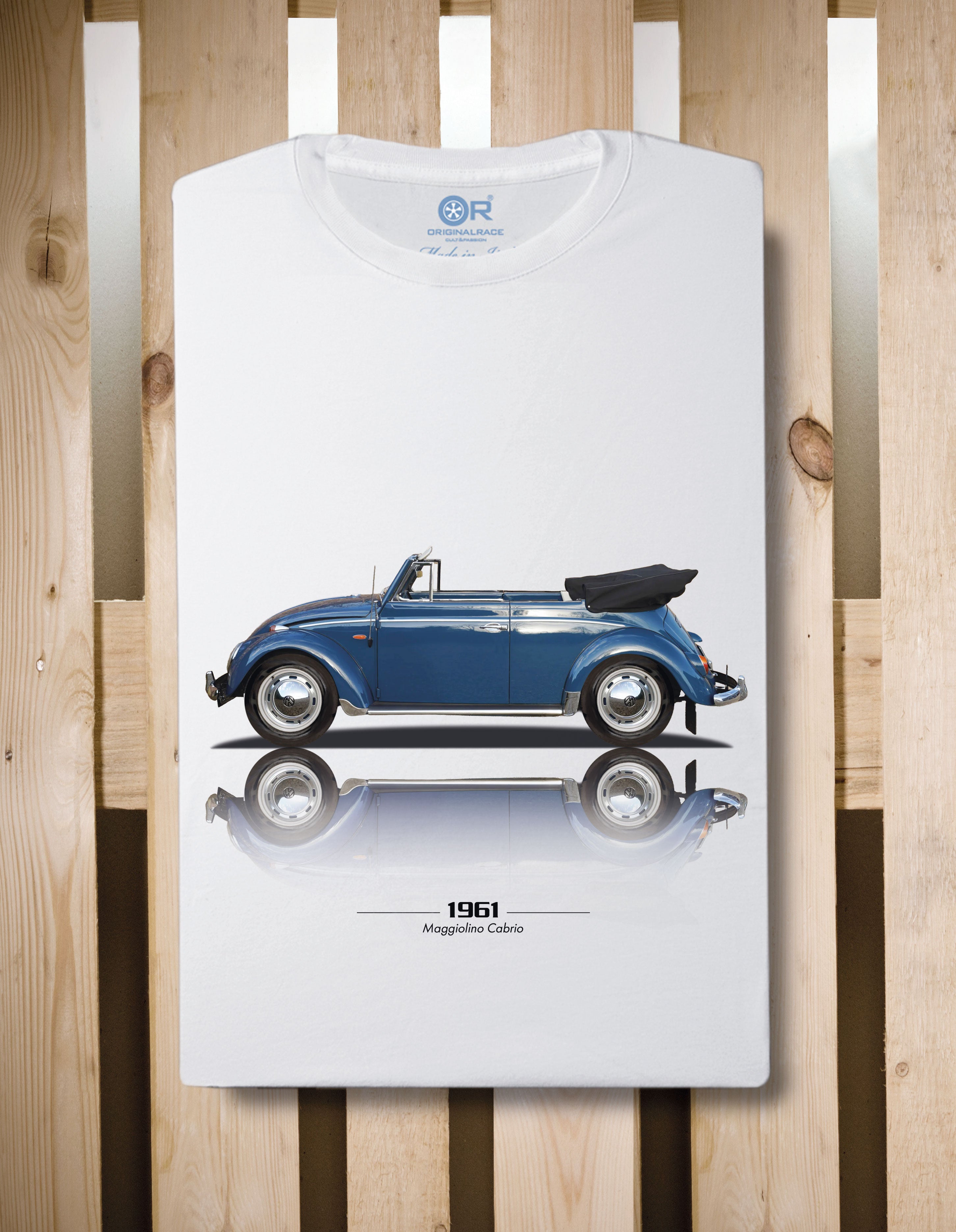 T-shirt manica corta Maggiolino Cabrio 1961