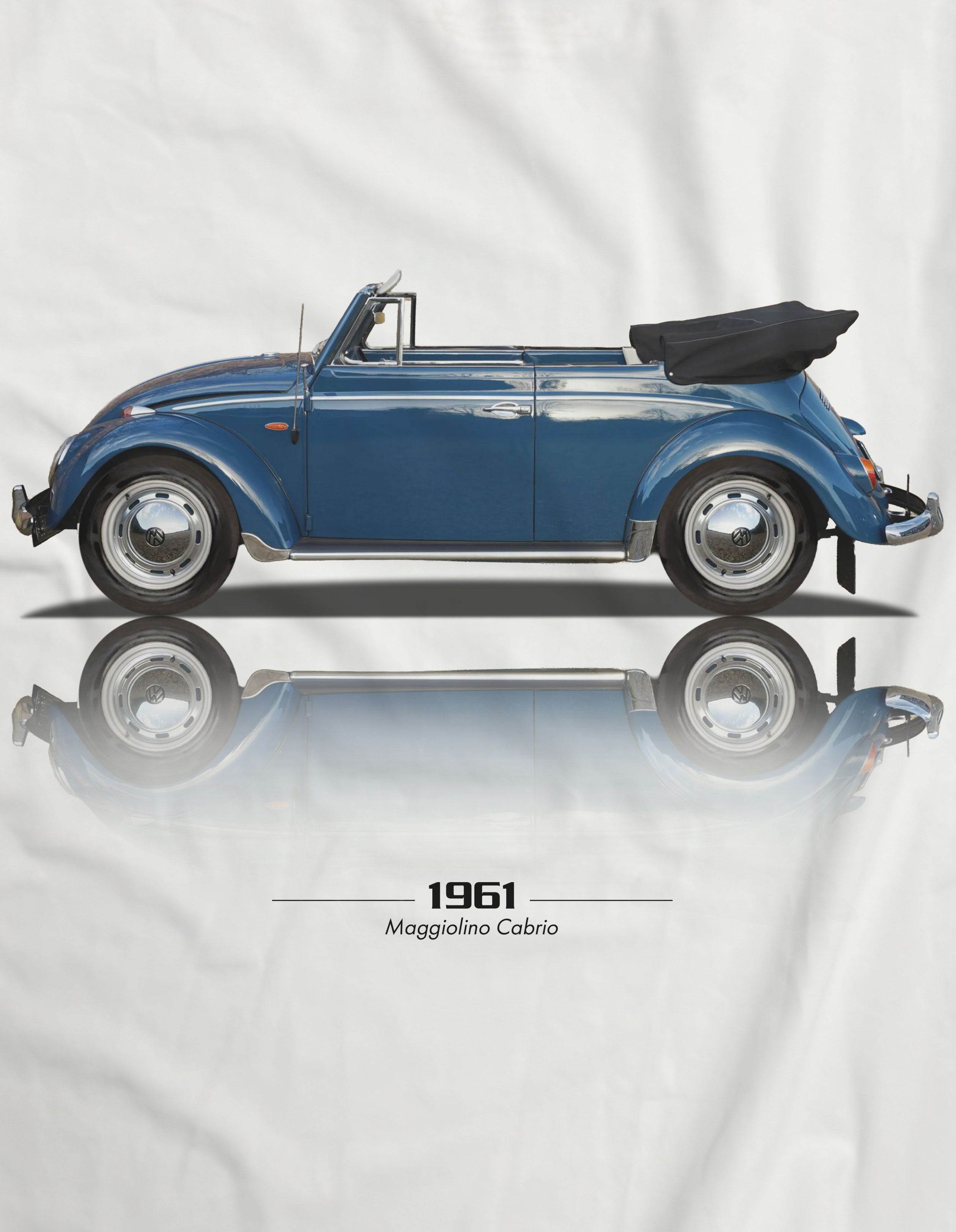 T-shirt manica corta Maggiolino Cabrio 1961