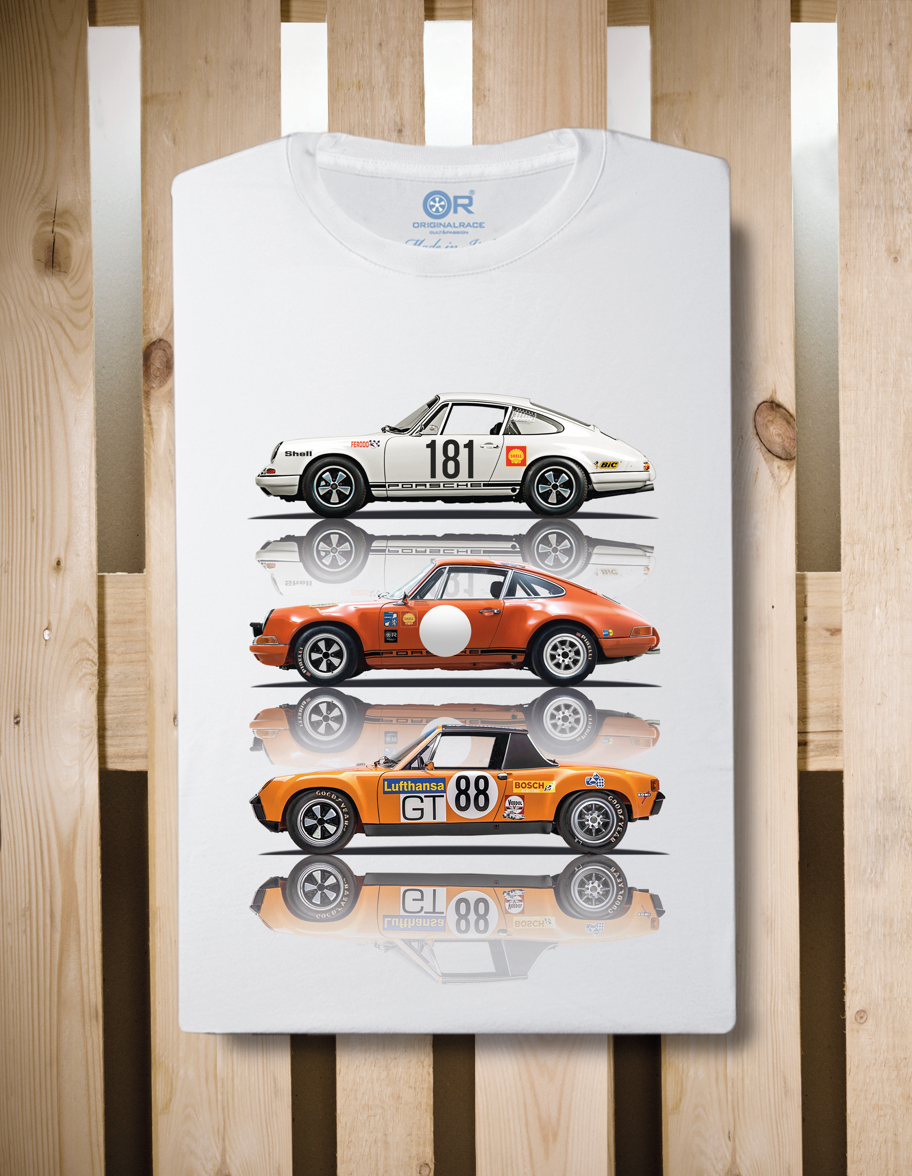 T-shirt manica corta Race Cars 1970