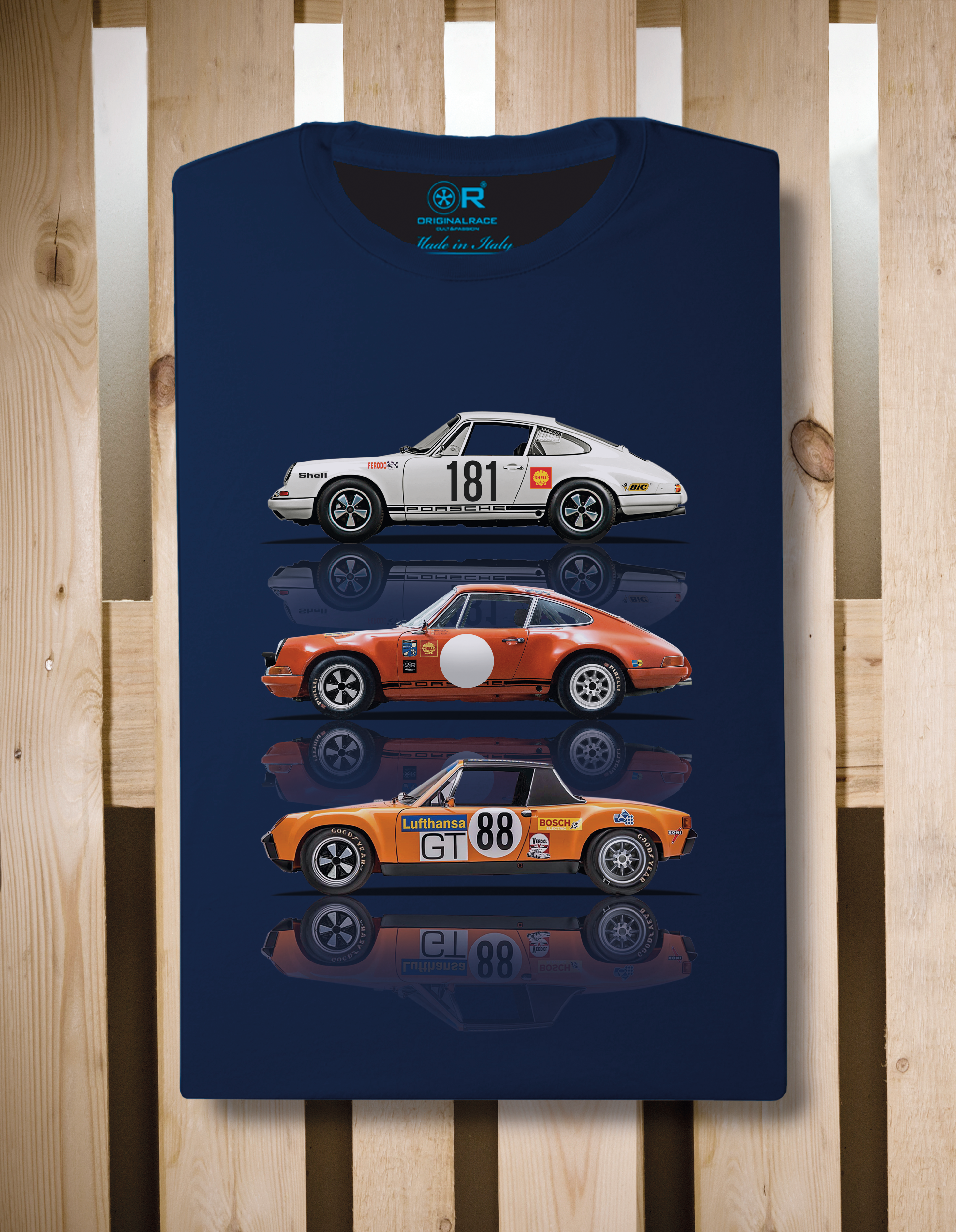 T-shirt manica corta Race Cars 1970