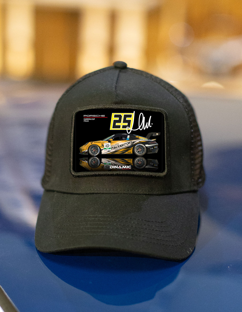 KIT FANS CLUB Lorenzo Cheli Pilota Dinamic Motorsport del Porsche Carrera Cup italia