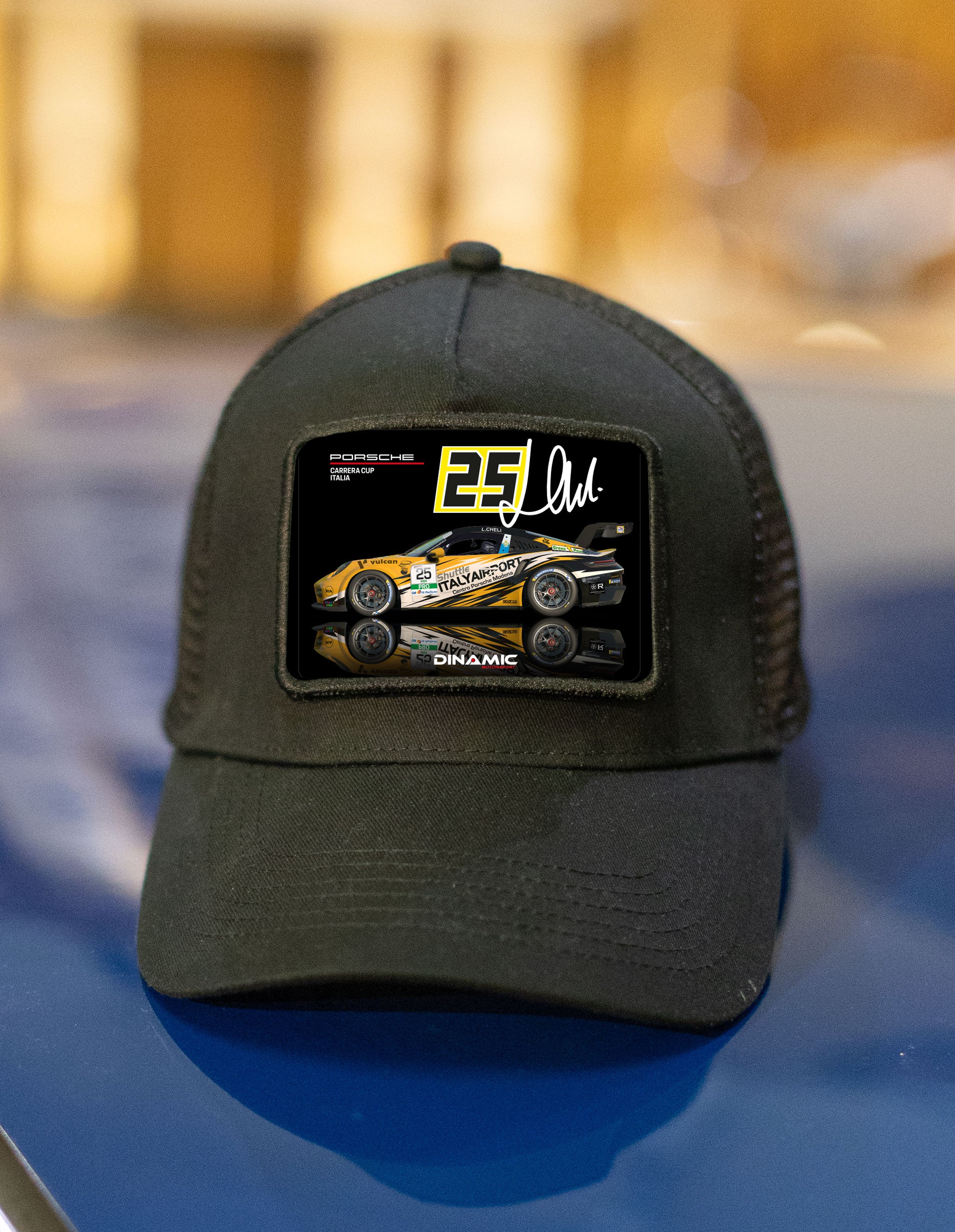 KIT FANS CLUB Lorenzo Cheli Pilota Dinamic Motorsport del Porsche Carrera Cup italia