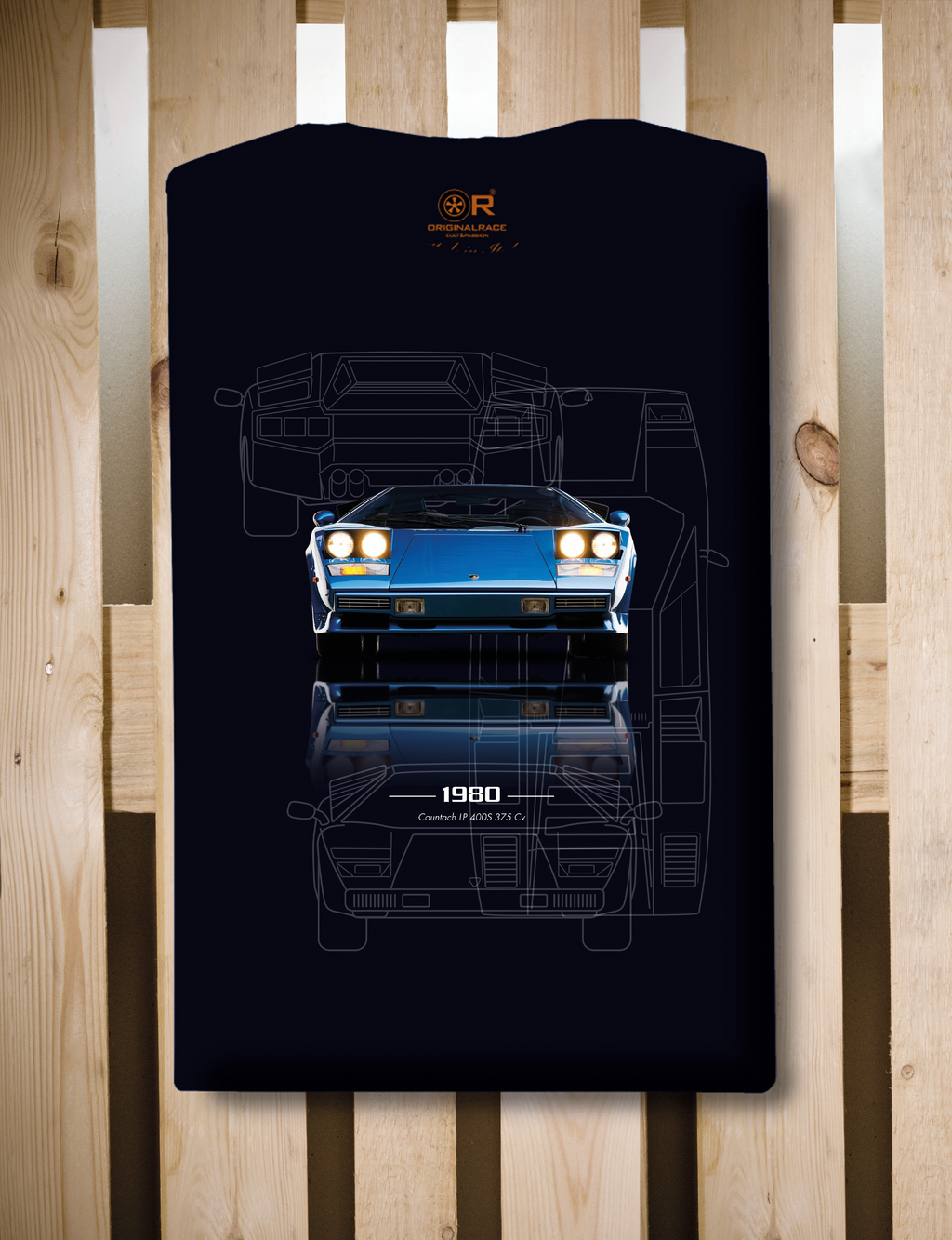 T-shirt manica corta Countach LP 400S 1980 Tech