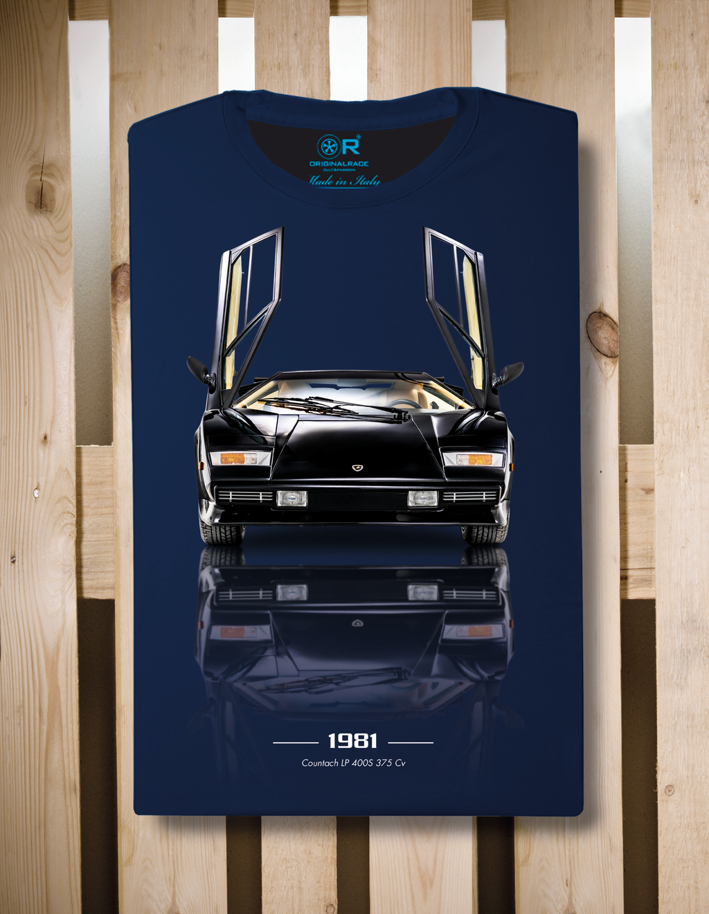 T-shirt manica corta Countach LP 400S 1981