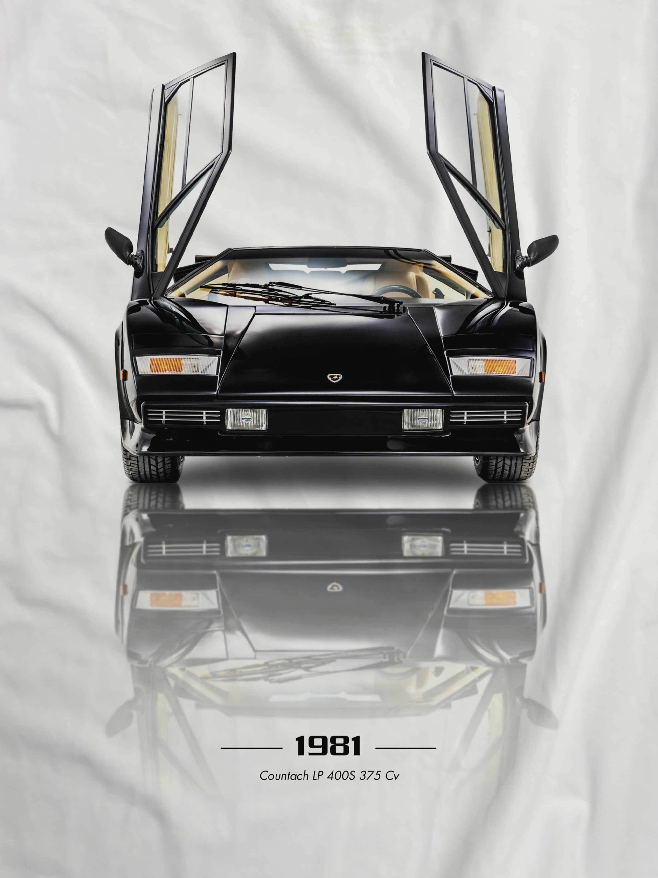 T-shirt manica corta Countach LP 400S 1981