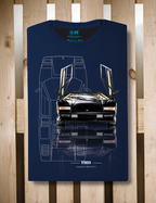 T-shirt manica corta Countach LP 400S 1981 Tech